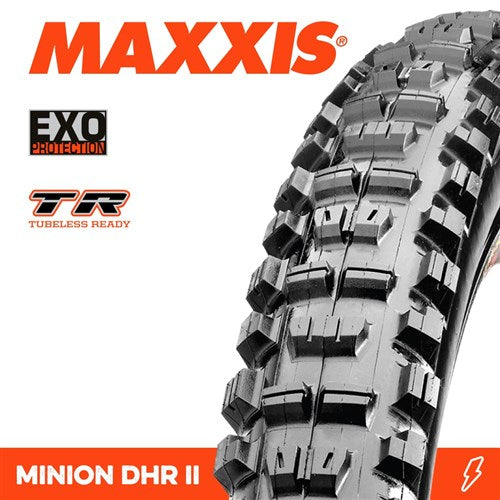 Maxxis MINION DHR II 27.5 X 2.60 EXO TR FOLD 60TPI E-25 TYRE
