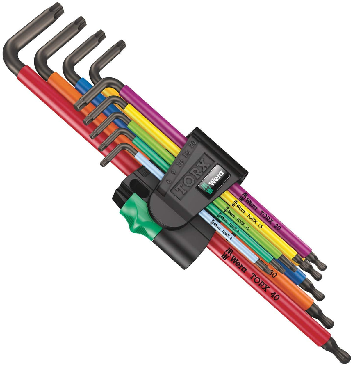 Wera 967/9 TORX BallEnd XL-Multicolour L-Key Set