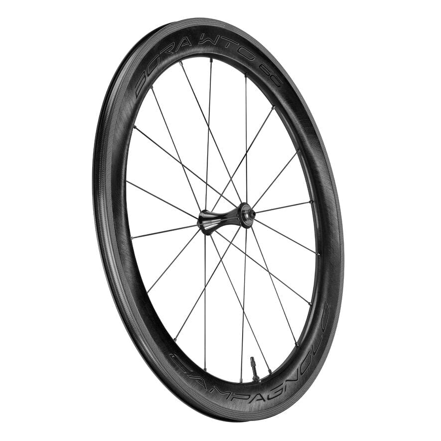 Campagnolo BORA WTO 60 Rim Brake 2WF Dark Front Wheel + Brake Pads