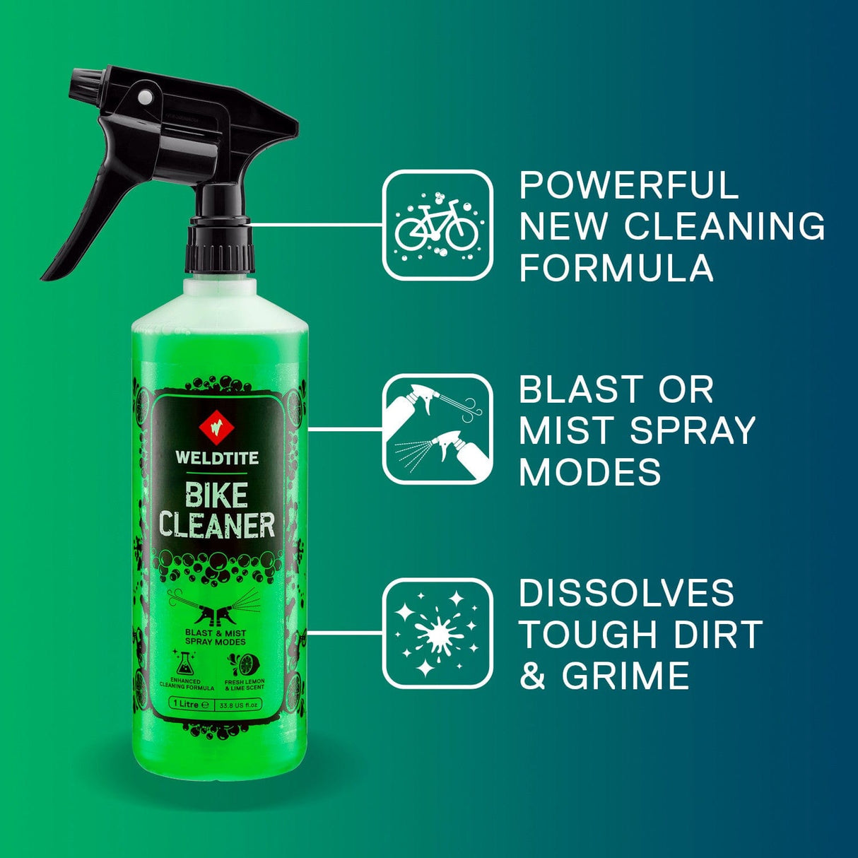 Weldtite Bike Cleaner 1L - Lime