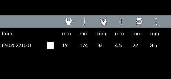 Wera 6003 Joker 15mm Pedal Combination Wrench