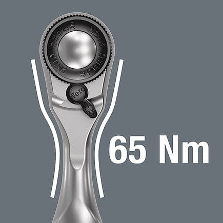 Wera 8008 A Zyklop Mini 3 Ratchet w/1/4" Drive