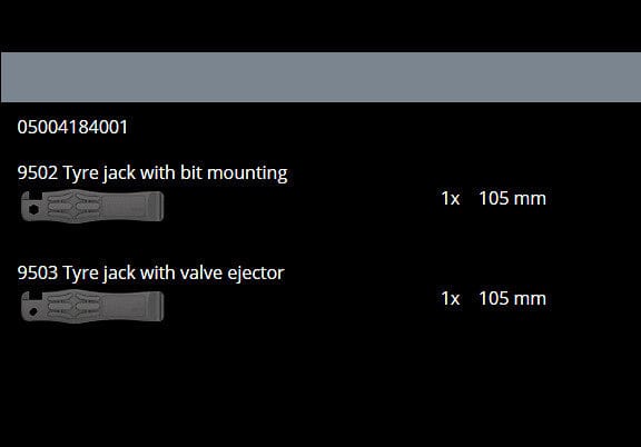 Wera Bicycle Tyre Jacks 2-Piece Set