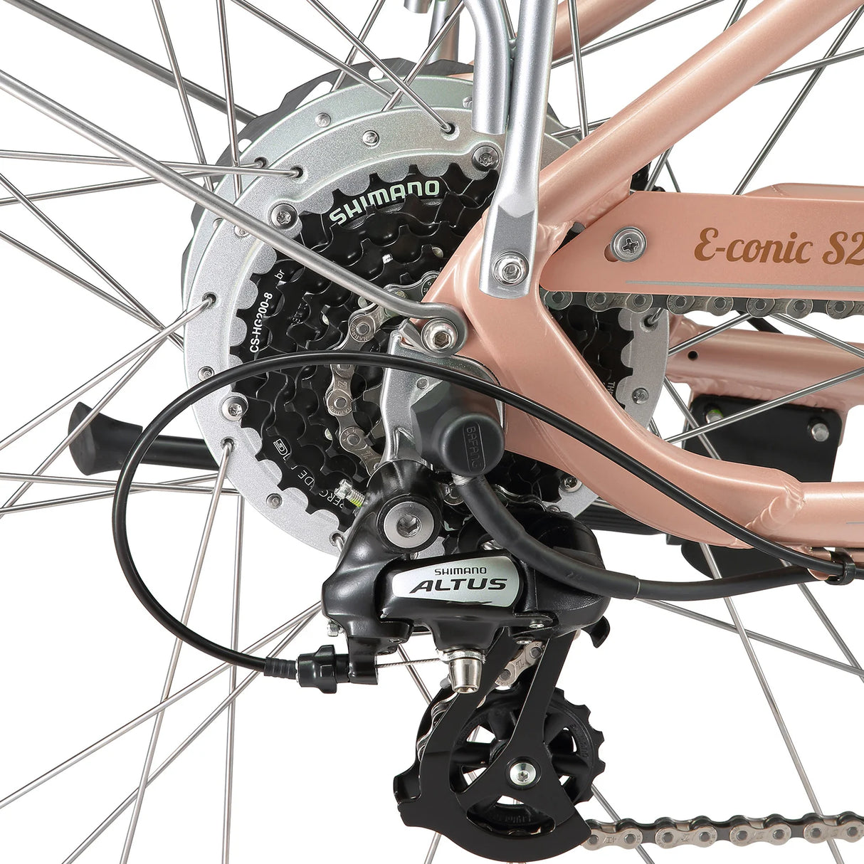XDS E-Conic S2 Electric Crusier Bike Rose Gold
