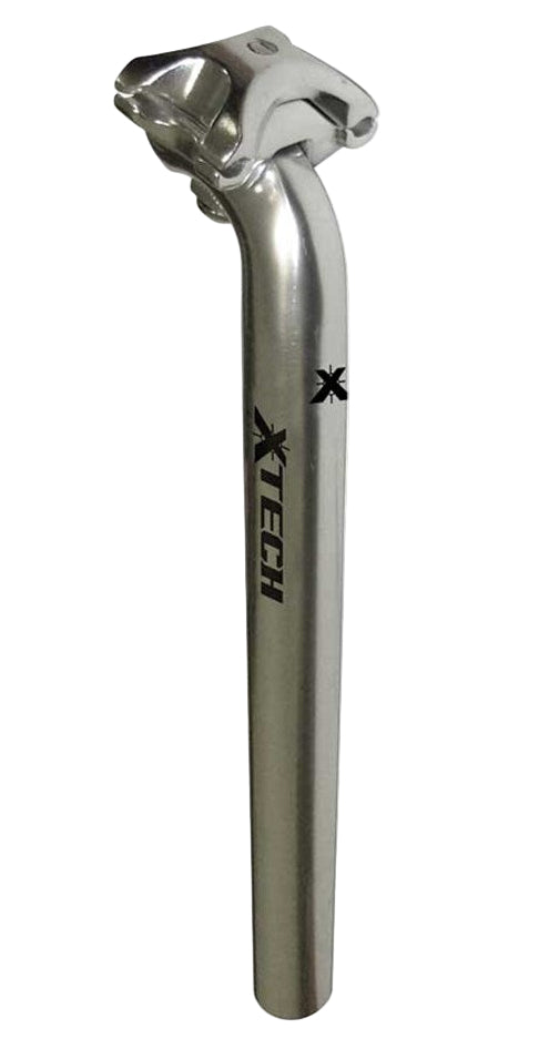 X-Tech Alloy 400mm Seat Post Silver