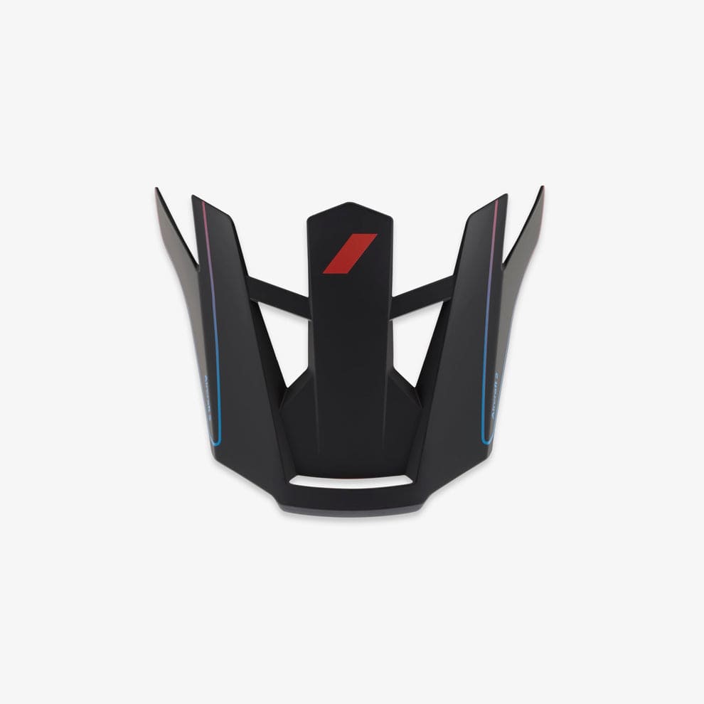 100 Percent AIRCRAFT 2 Helmet Carbon Steel Blue/Neon Red