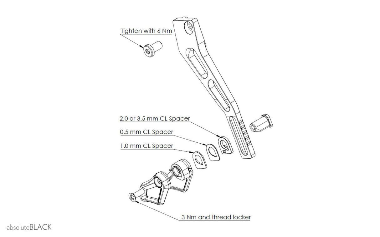 absoluteBLACK Oval High DM Chain Guide (26-34T)