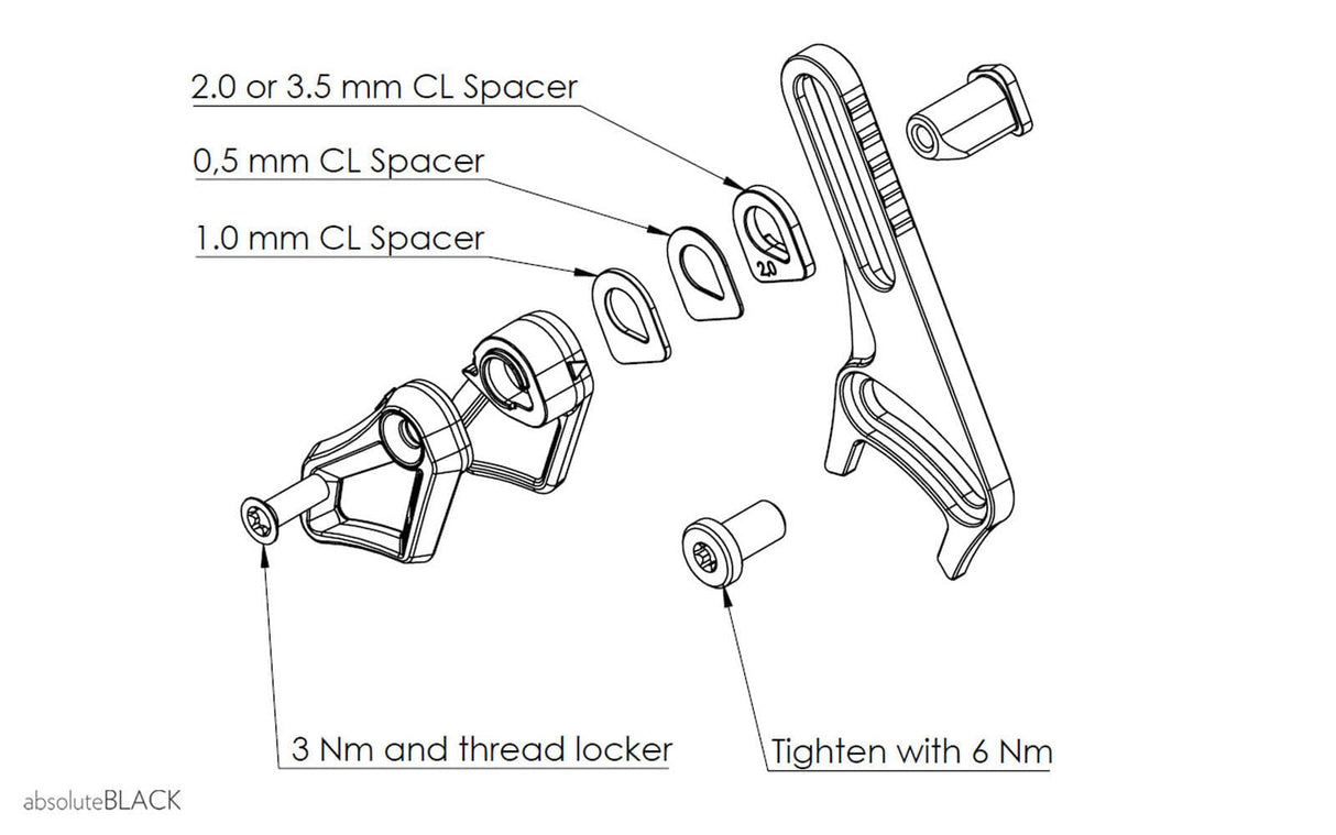 absoluteBLACK Oval ISCG05-BSA Chain Guide (26-34T)