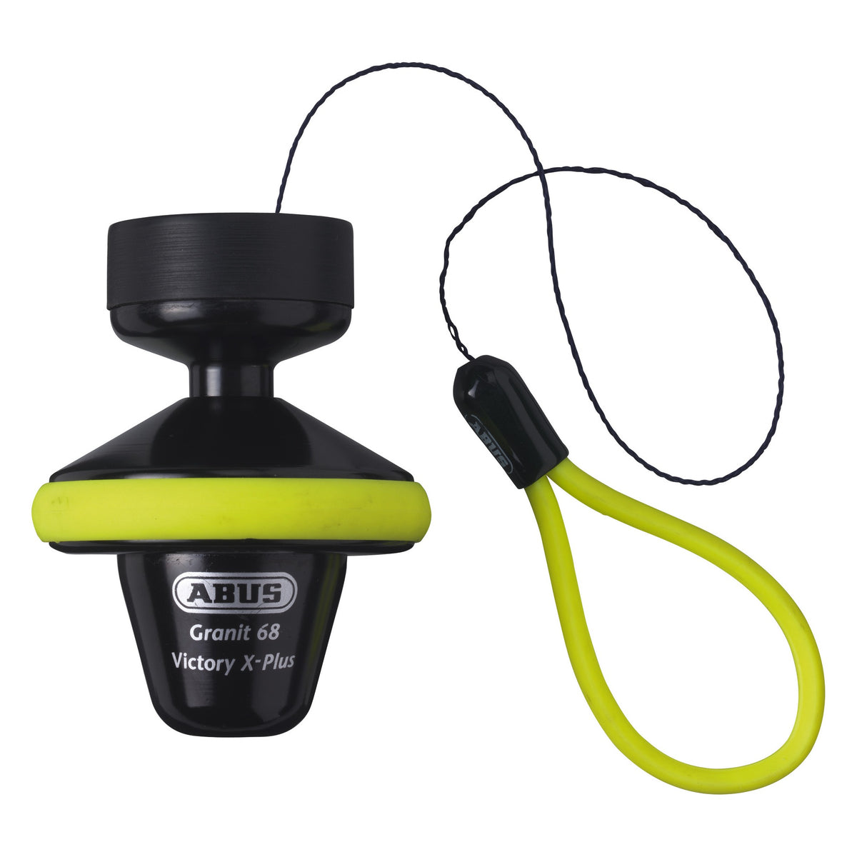 Abus Granit Victory XPlus 68 Roll Up Brake Disc Lock - Black/Yellow