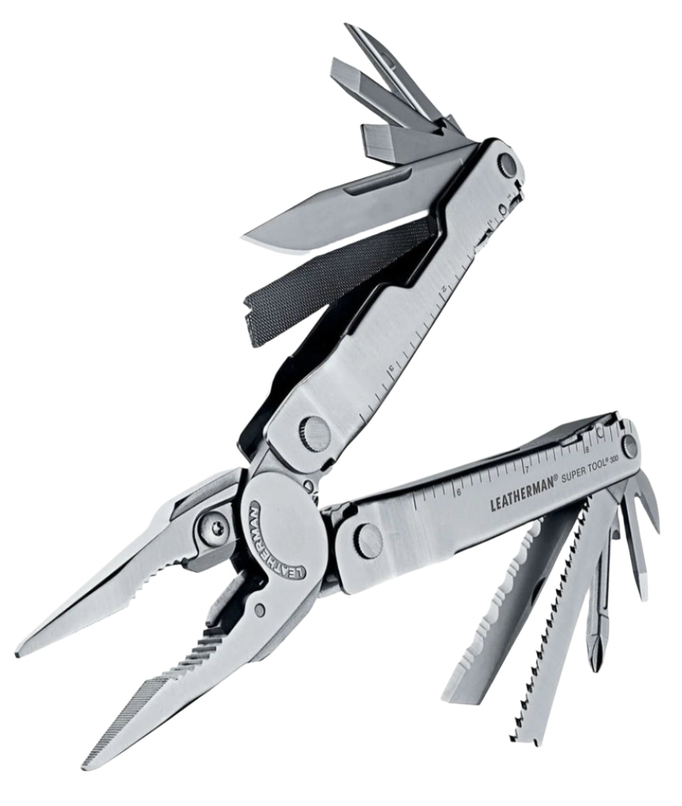 Leatherman Super Tool 300 Stainless Multitool with Black Nylon Sheath