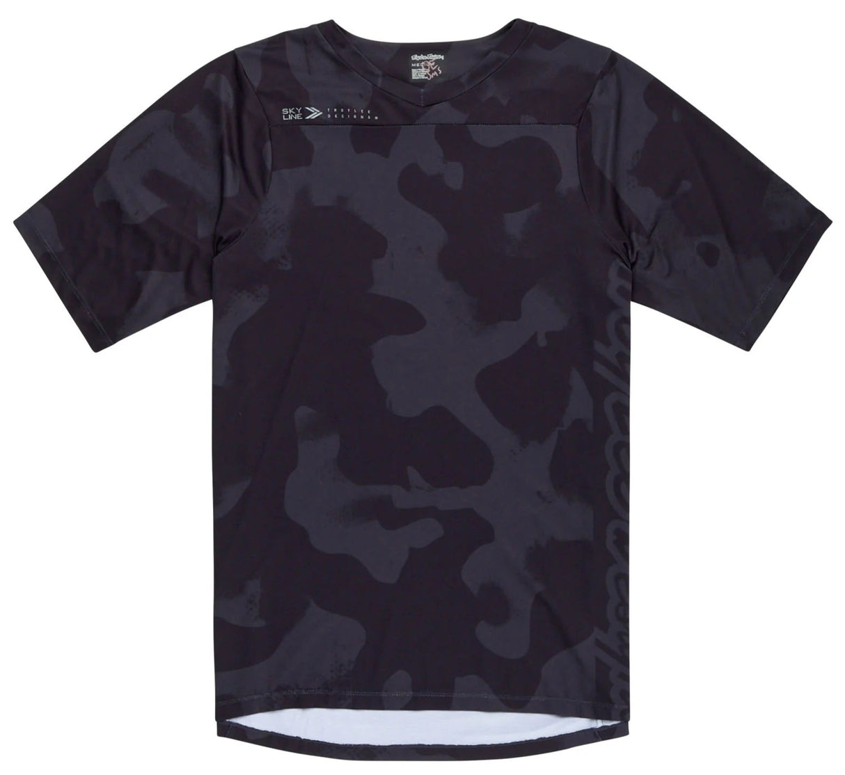 Troy Lee Designs SKYLINE SS JERSEY SCRUBLAND BLACK FRONT