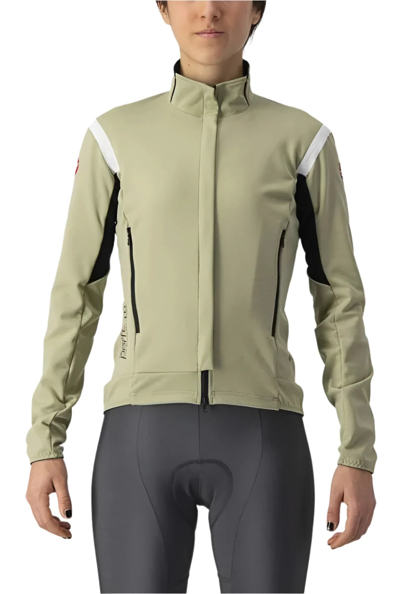 CASTELLI PERFETTO RoS 2 WOMENS JACKET GREEN TEA/CHALK FRONT