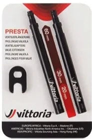 Vittoria Valve Extensions 30mm Blk Alloy (2 pcs)