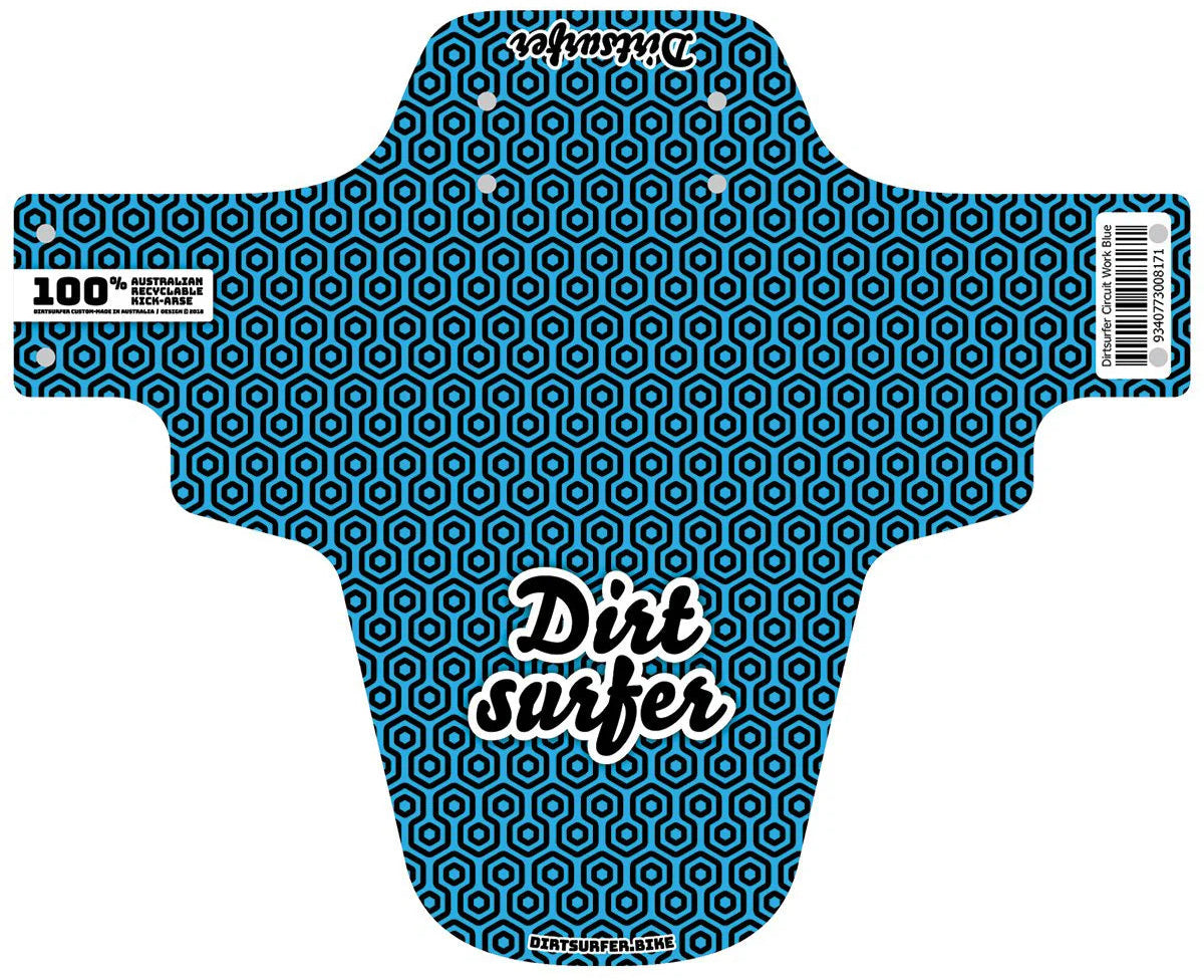 Dirtsurfer Mudguard - Circuit Work Blue