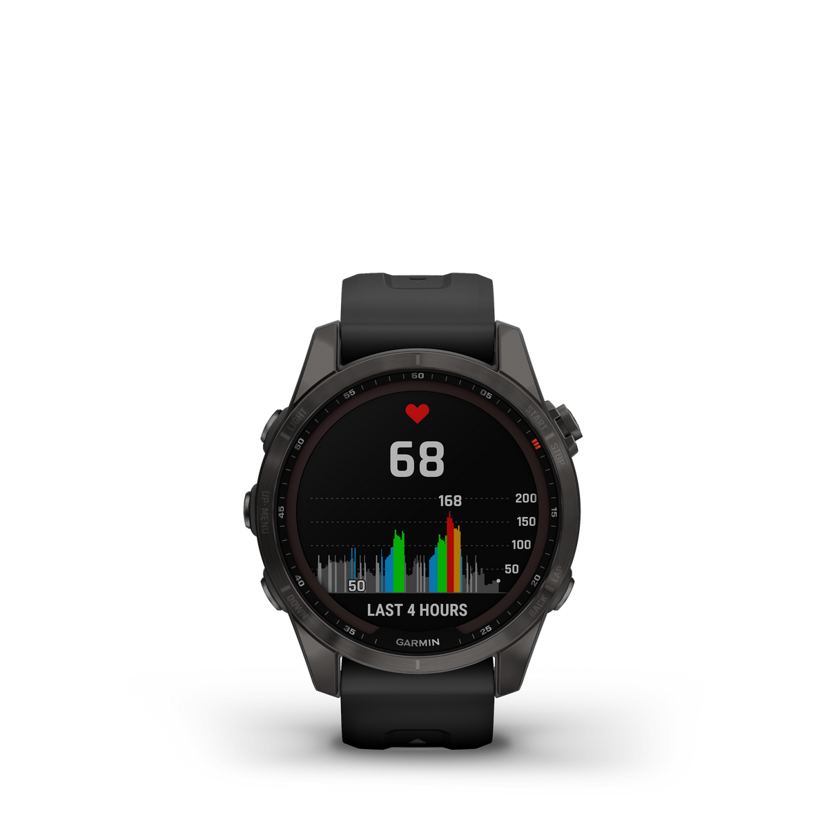 Garmin fenix 7S Sapphire Solar Carbon Gray DLC w/Black Band