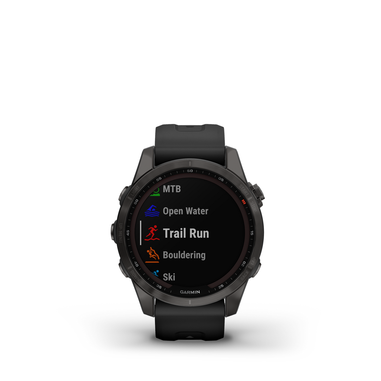 Garmin fenix 7S Sapphire Solar Carbon Gray DLC w/Black Band