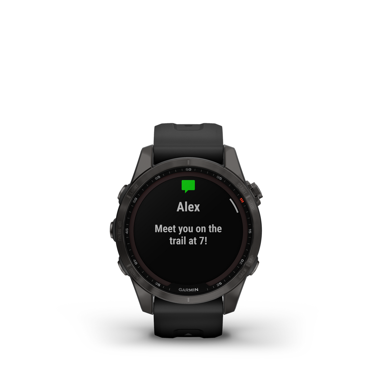 Garmin fenix 7S Sapphire Solar Carbon Gray DLC w/Black Band