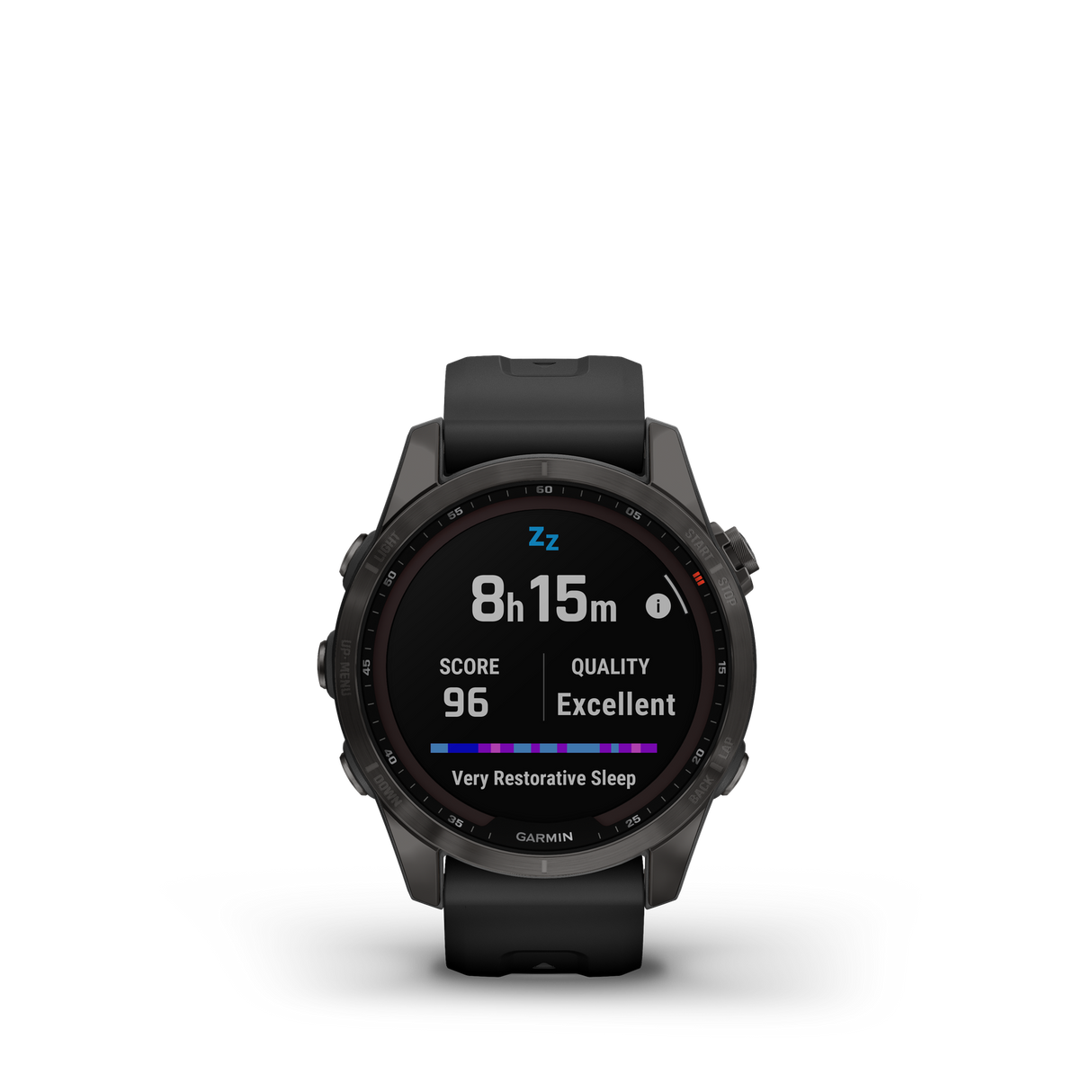 Garmin fenix 7S Sapphire Solar Carbon Gray DLC w/Black Band