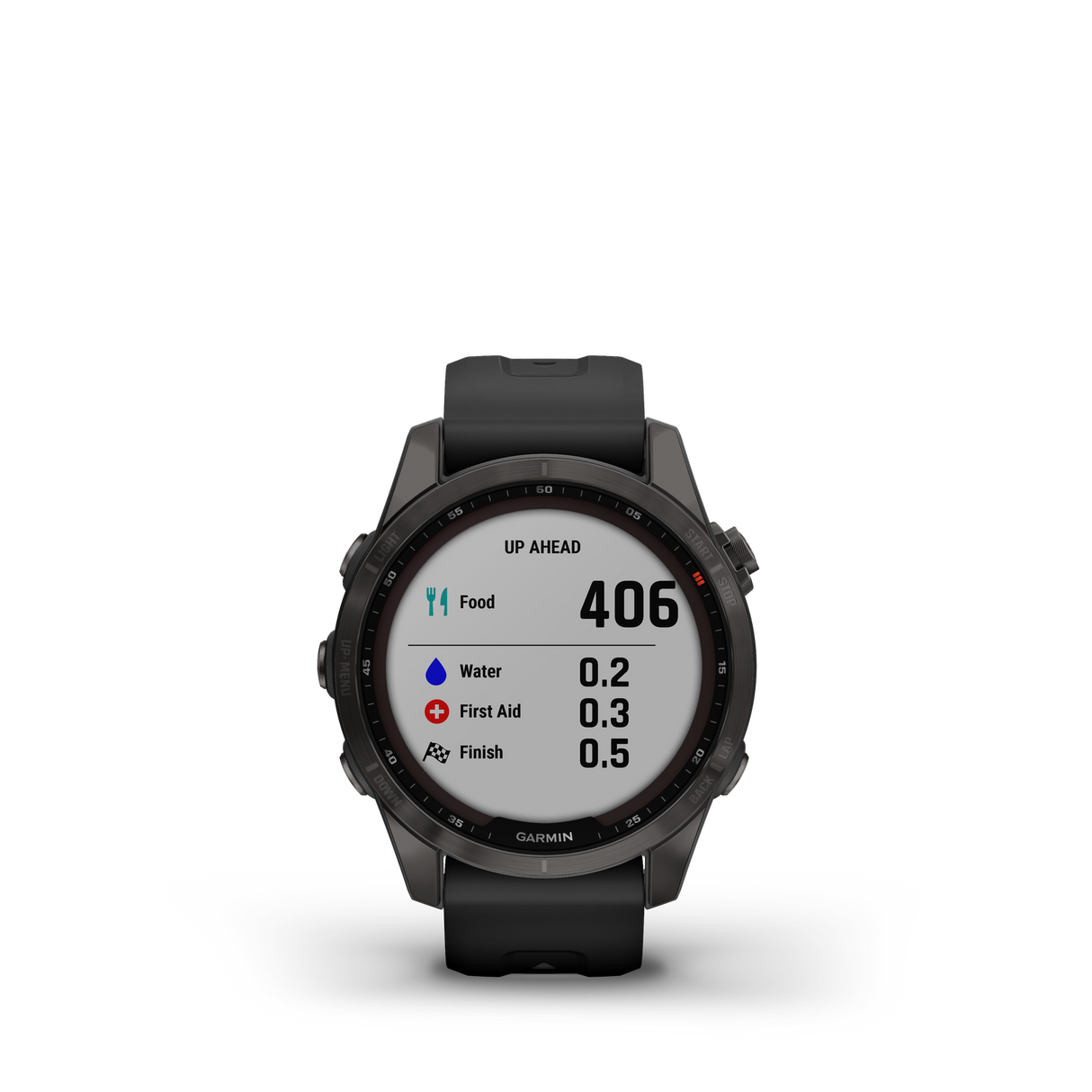 Garmin fenix 7S Sapphire Solar Carbon Gray DLC w/Black Band