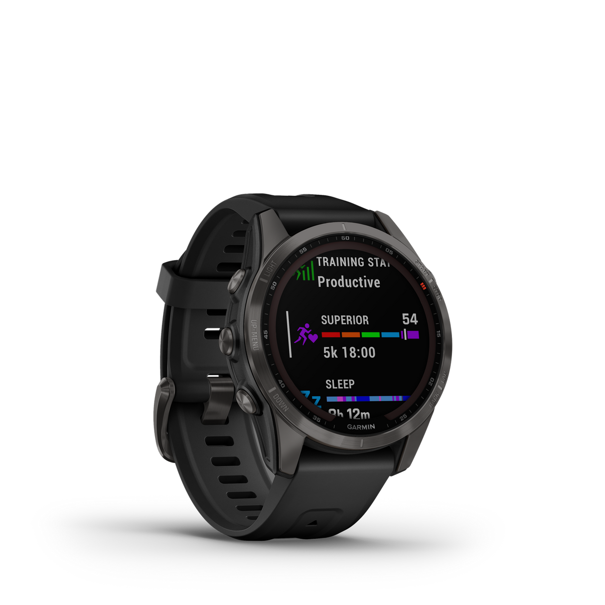 Garmin fenix 7S Sapphire Solar Carbon Gray DLC w/Black Band