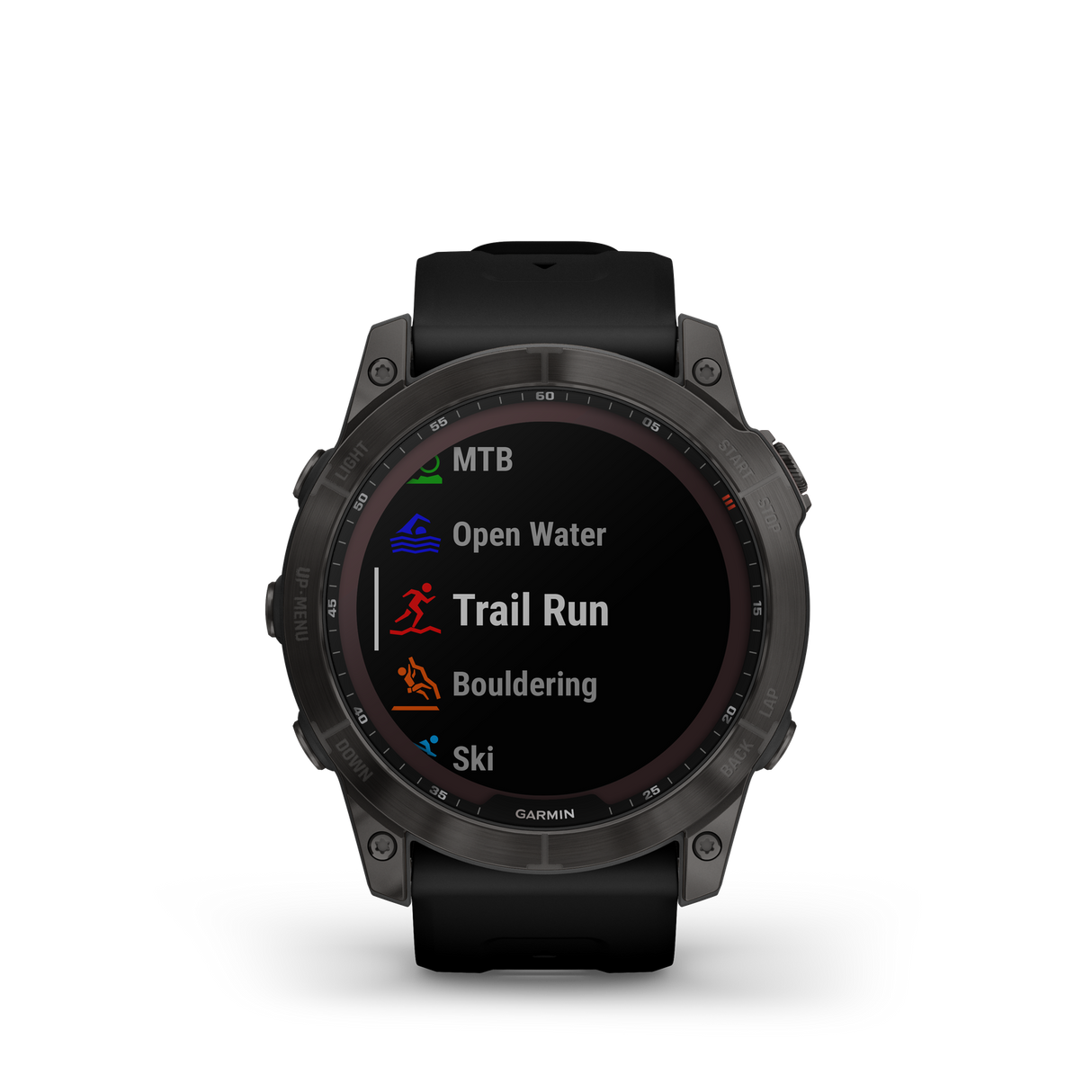 Garmin fenix 7X Sapphire Solar Carbon Gray DLC Ti w/Black Band