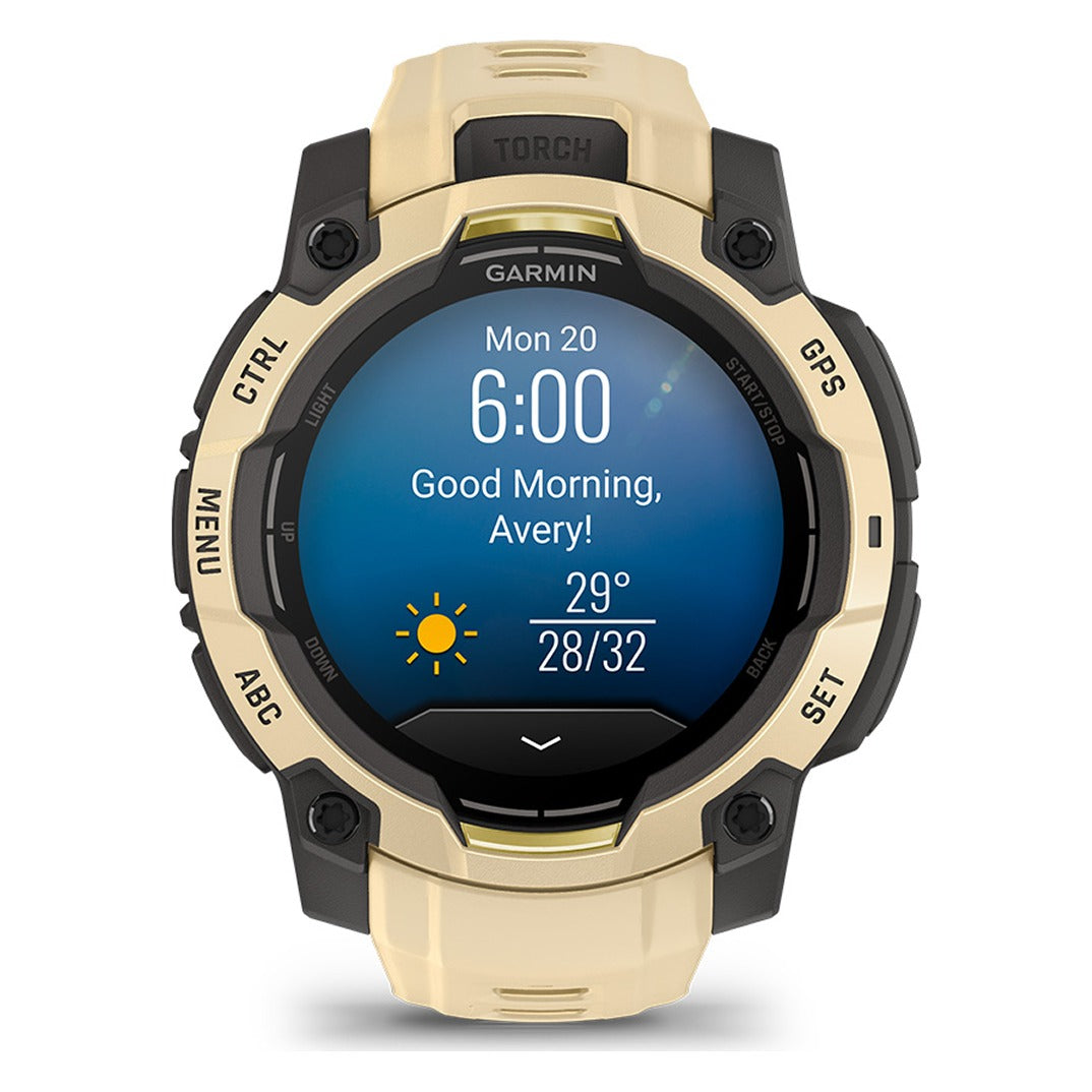Garmin Instinct 3 45mm AMOLED Smartwatch - Citrine