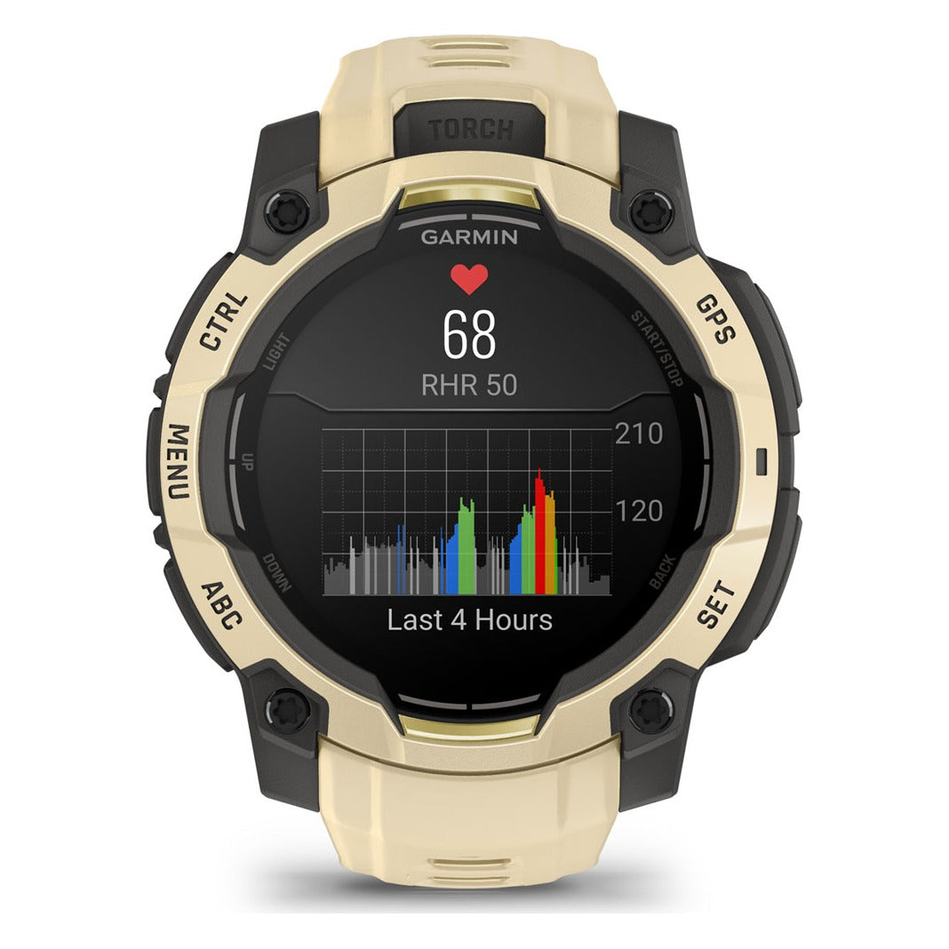 Garmin Instinct 3 45mm AMOLED Smartwatch - Citrine