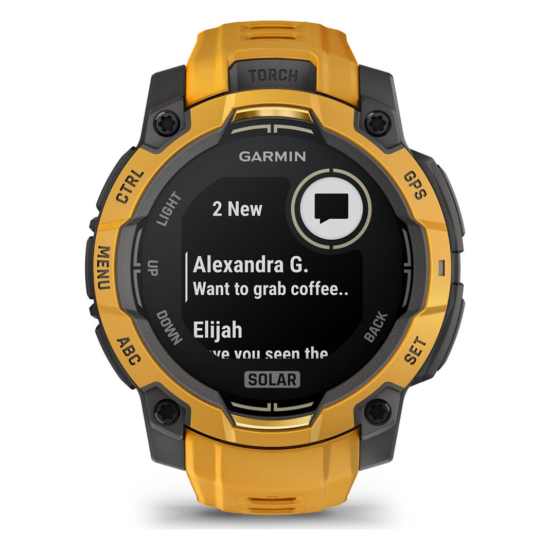 Garmin Instinct 3 45mm Solar Smartwatch - Sunburst