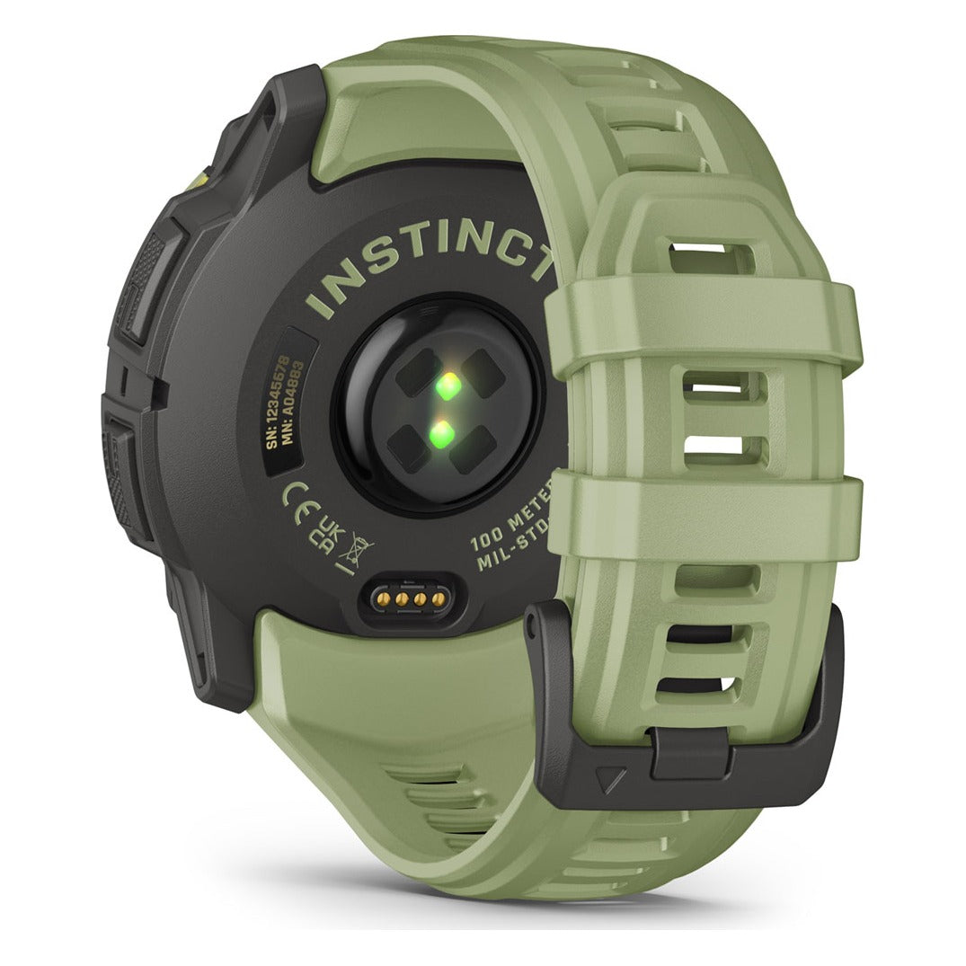 Garmin Instinct 3 50mm AMOLED Smartwatch - Fern Green