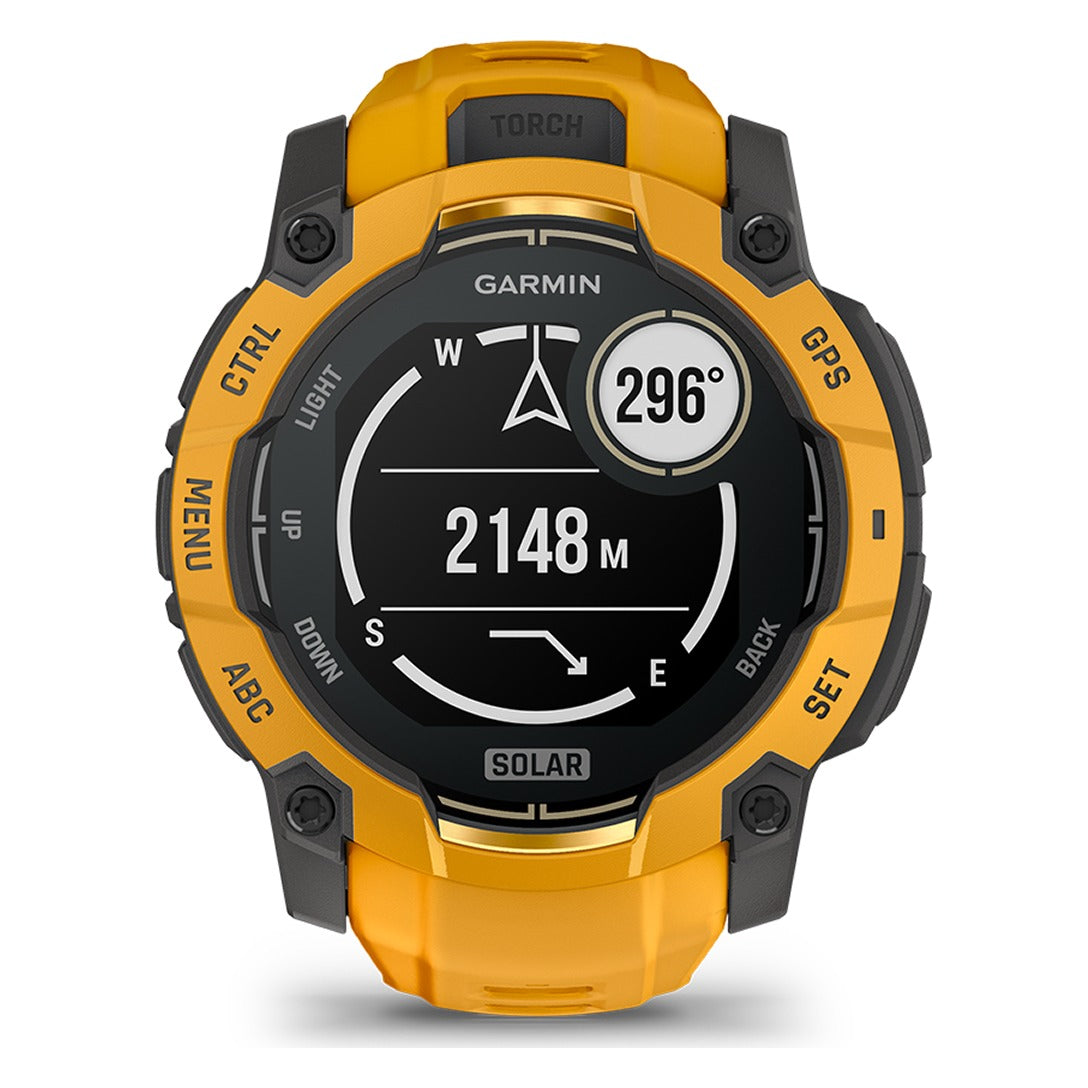 Garmin Instinct 3 50mm Solar Smartwatch - Sunburst