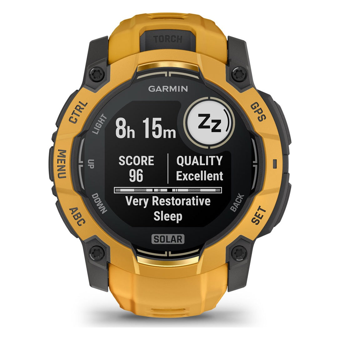Garmin Instinct 3 50mm Solar Smartwatch - Sunburst