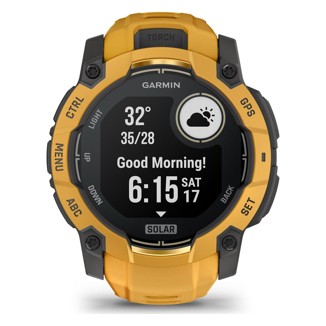 Garmin Instinct 3 50mm Solar Smartwatch - Sunburst