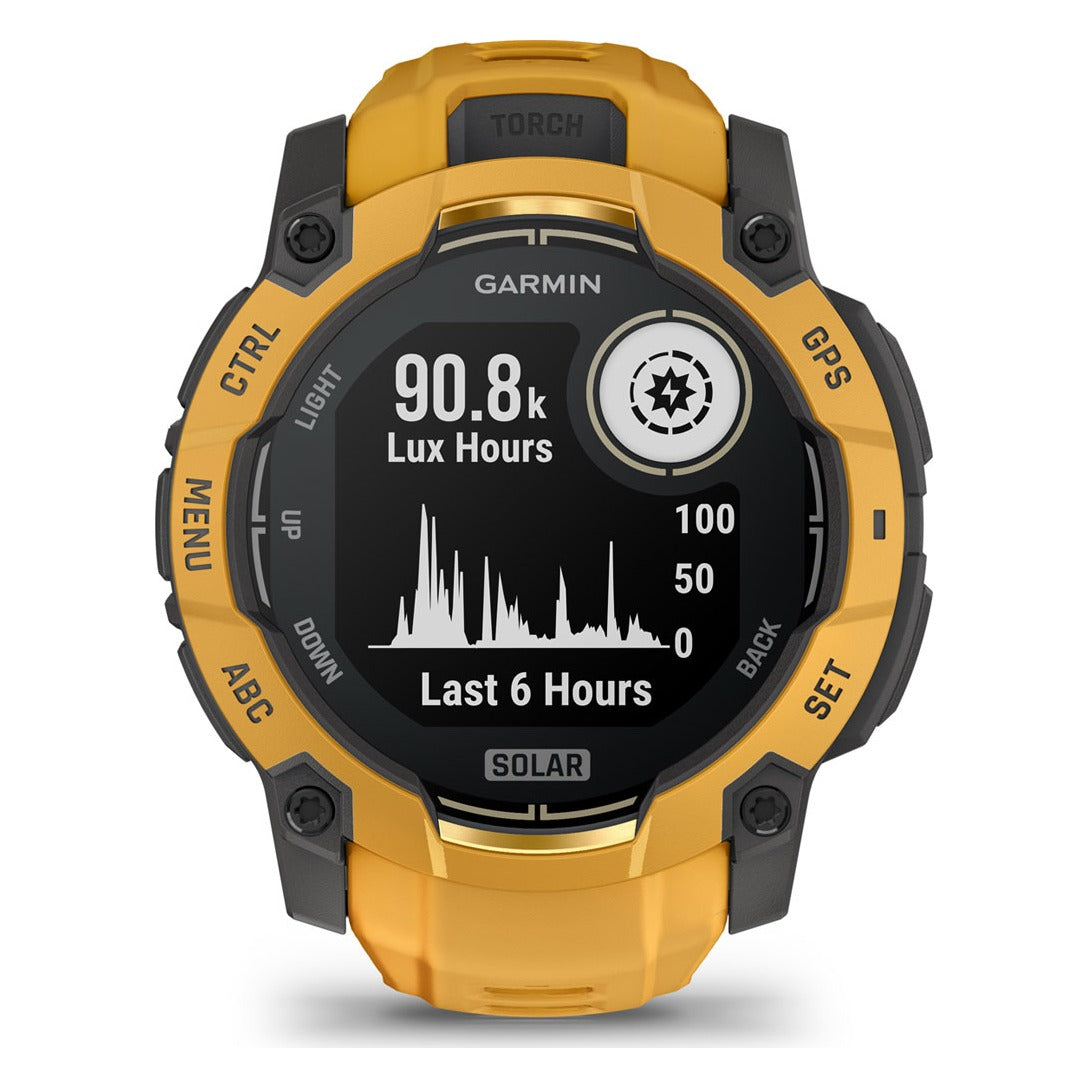 Garmin Instinct 3 50mm Solar Smartwatch - Sunburst