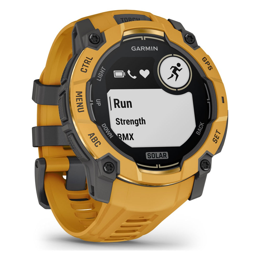 Garmin Instinct 3 50mm Solar Smartwatch - Sunburst
