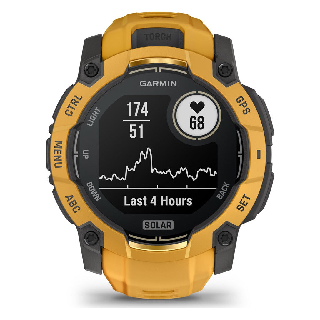 Garmin Instinct 3 50mm Solar Smartwatch - Sunburst