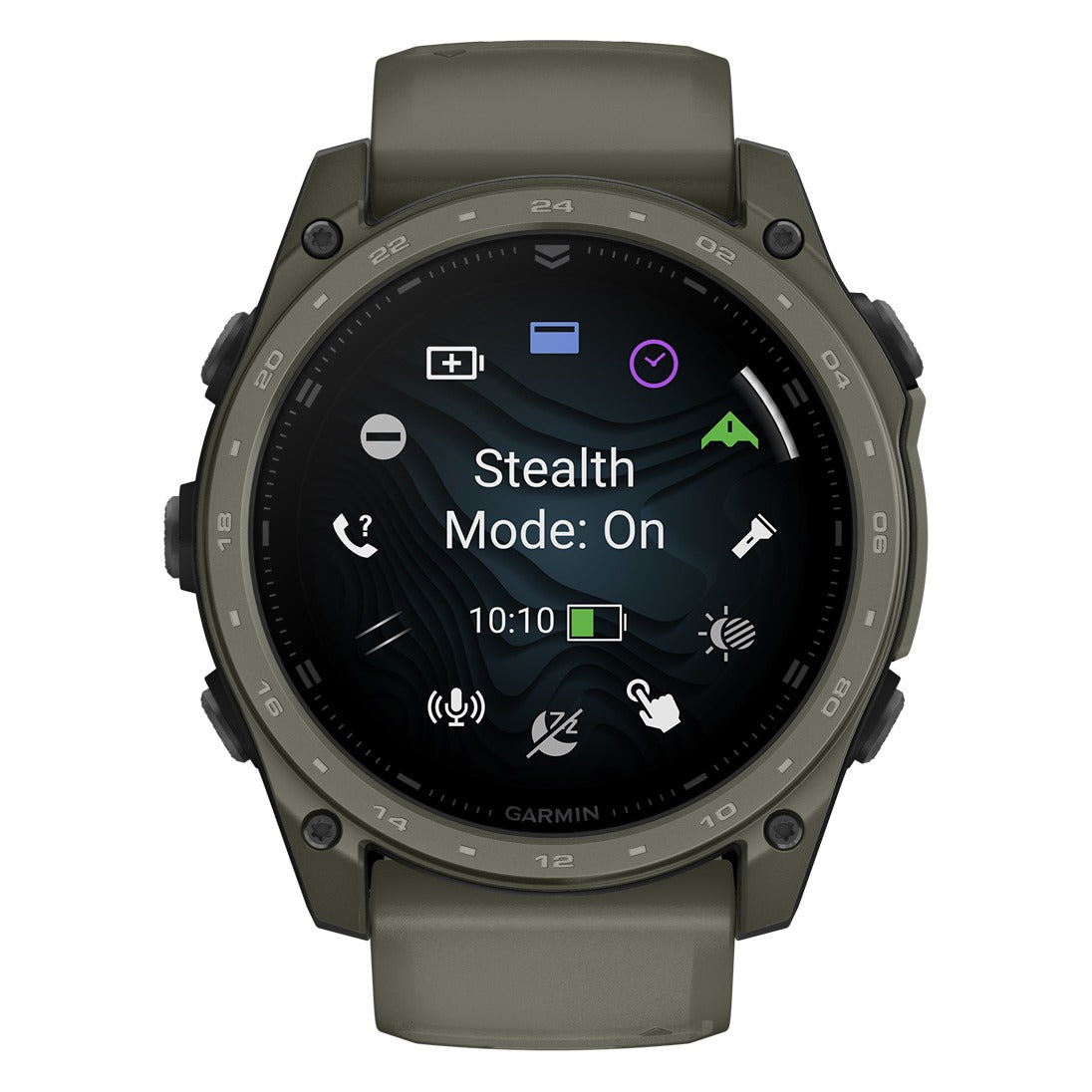 Garmin tactix 8 51mm AMOLED Cerakote Smartwatch - Olive Drab