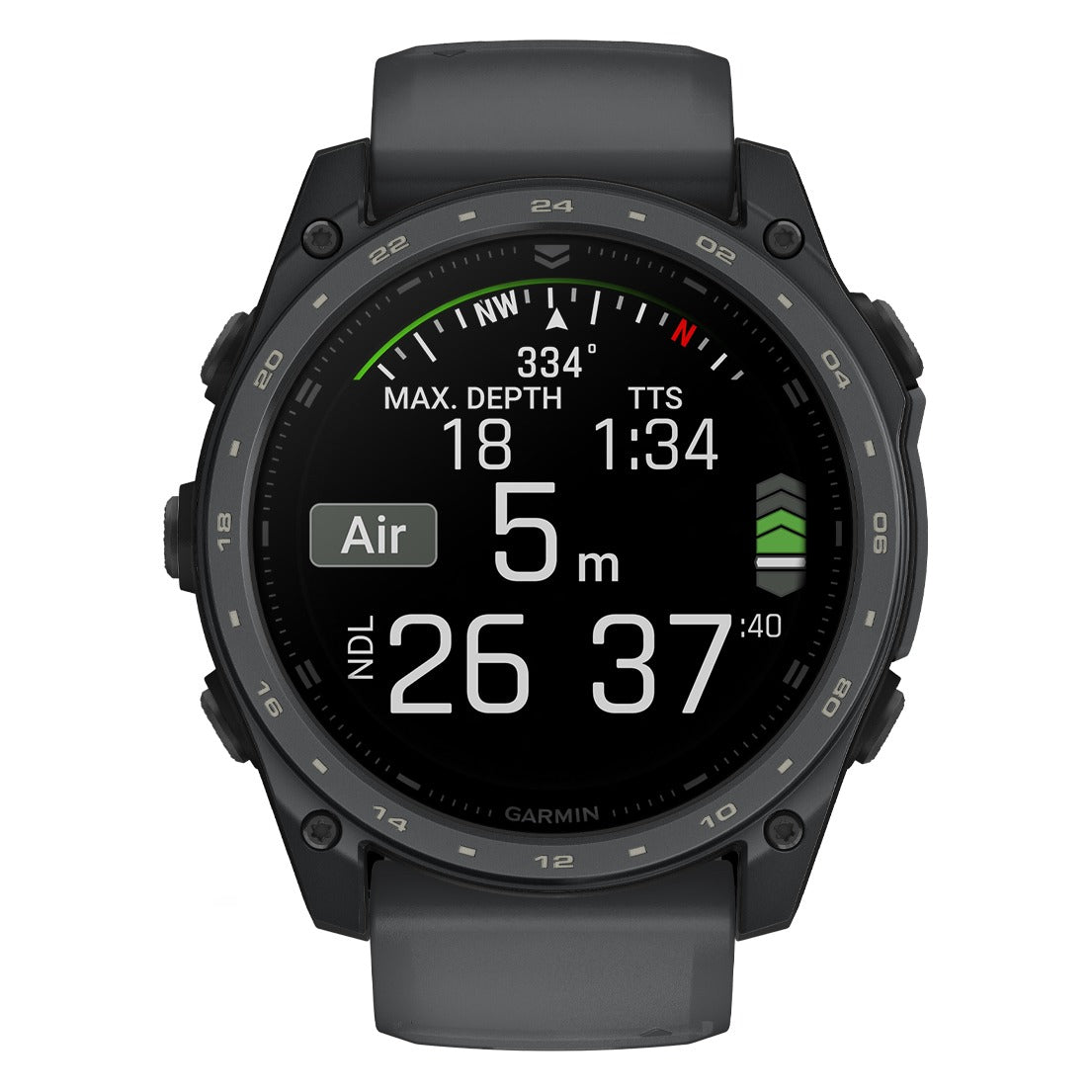 Garmin tactix 8 51mm AMOLED Cerakote Smartwatch - Slate Grey