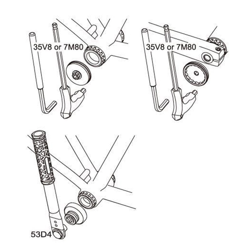 Icetoolz Crank Adaptor Shimano 44mm-16T Hollowtech II