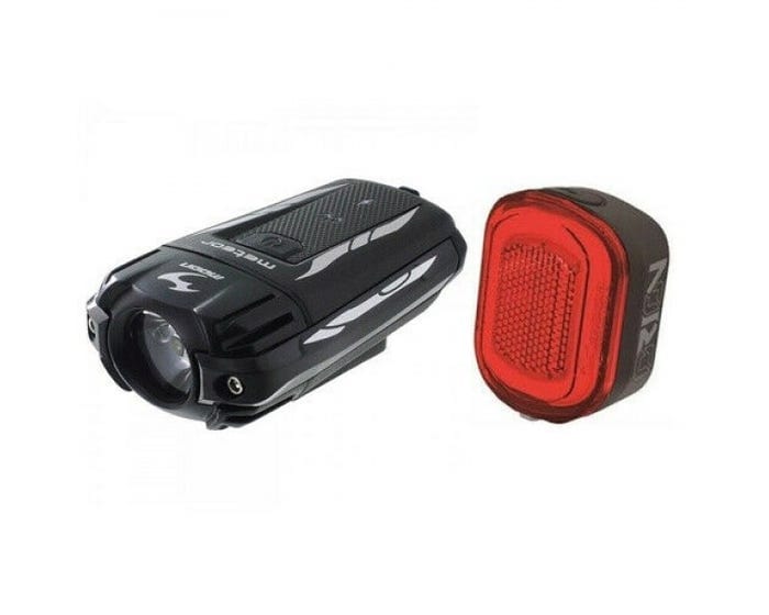 Moon Meteor C2 400/500 Lumen Front & Orion 20/50 Lumen Rear Light Set