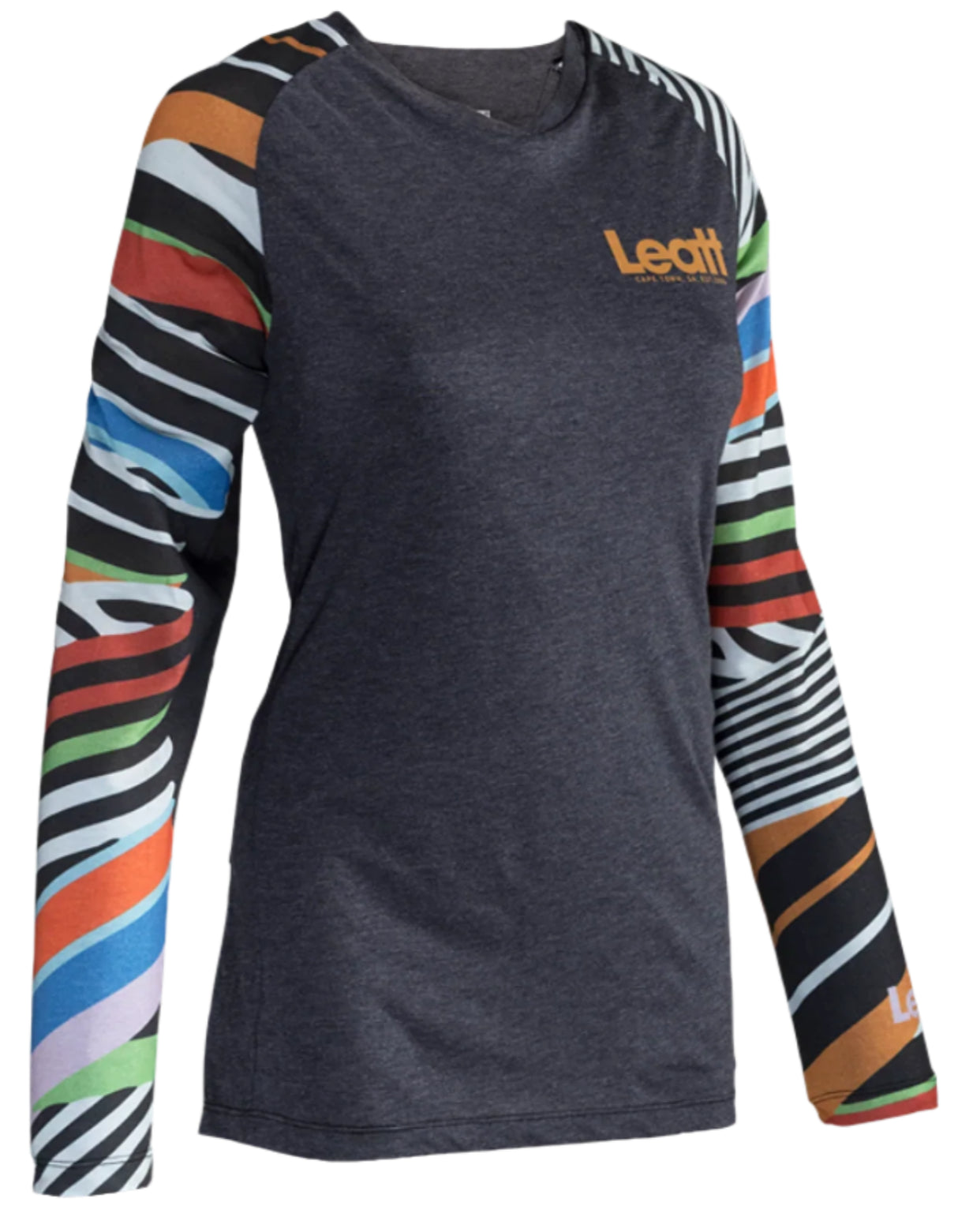 Leatt Jersey MTB AllMtn 3.0 Women Stripes SIDE FRONT