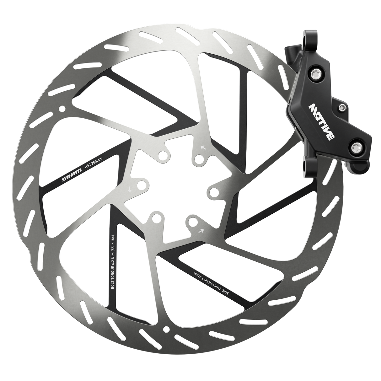 Sram Disc Brake Motive Bronze - Diffusion Black Ano,Tool Free Reach, 950mm Hose