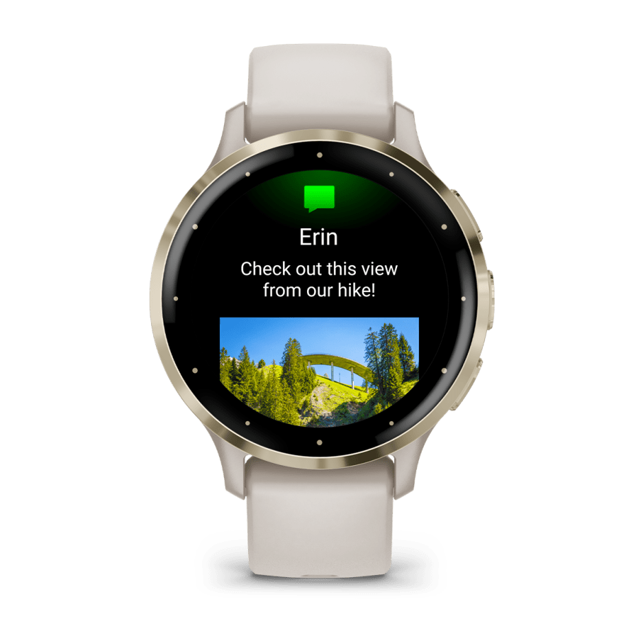 Garmin Venu® 3S, Soft Gold Stainless Steel Bezel with Ivory Case