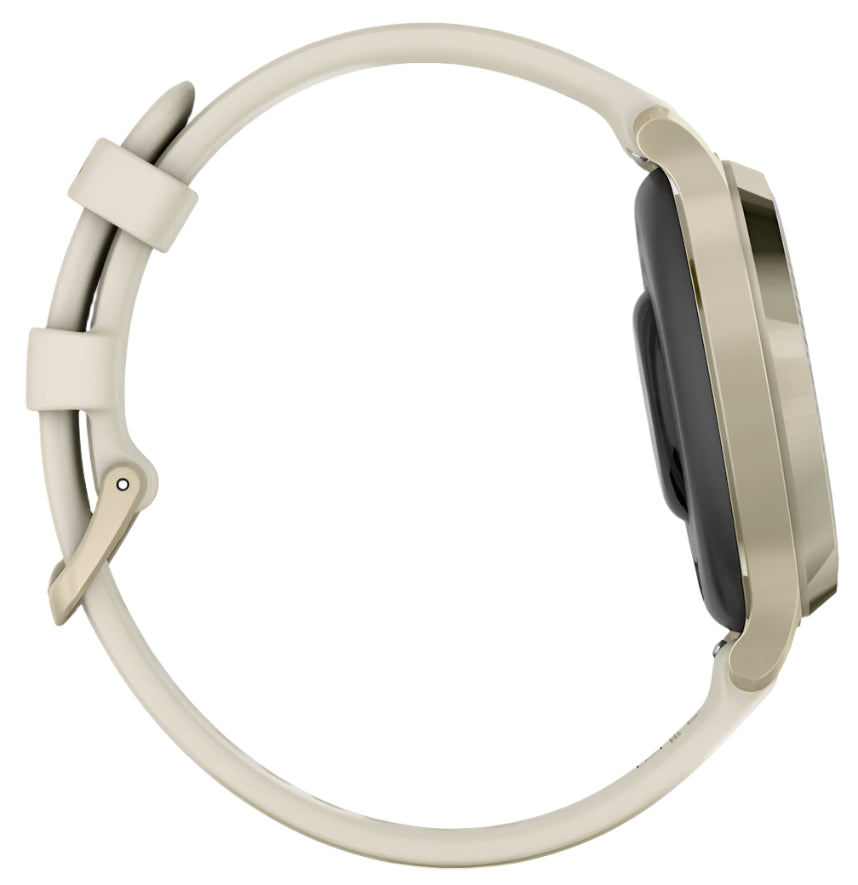 Garmin Lily 2 Active, Lunar Gold with Bone Silicone Band