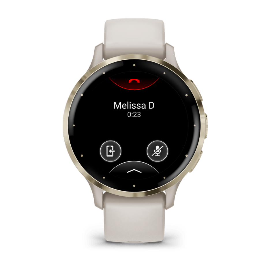 Garmin Venu® 3S, Soft Gold Stainless Steel Bezel with Ivory Case