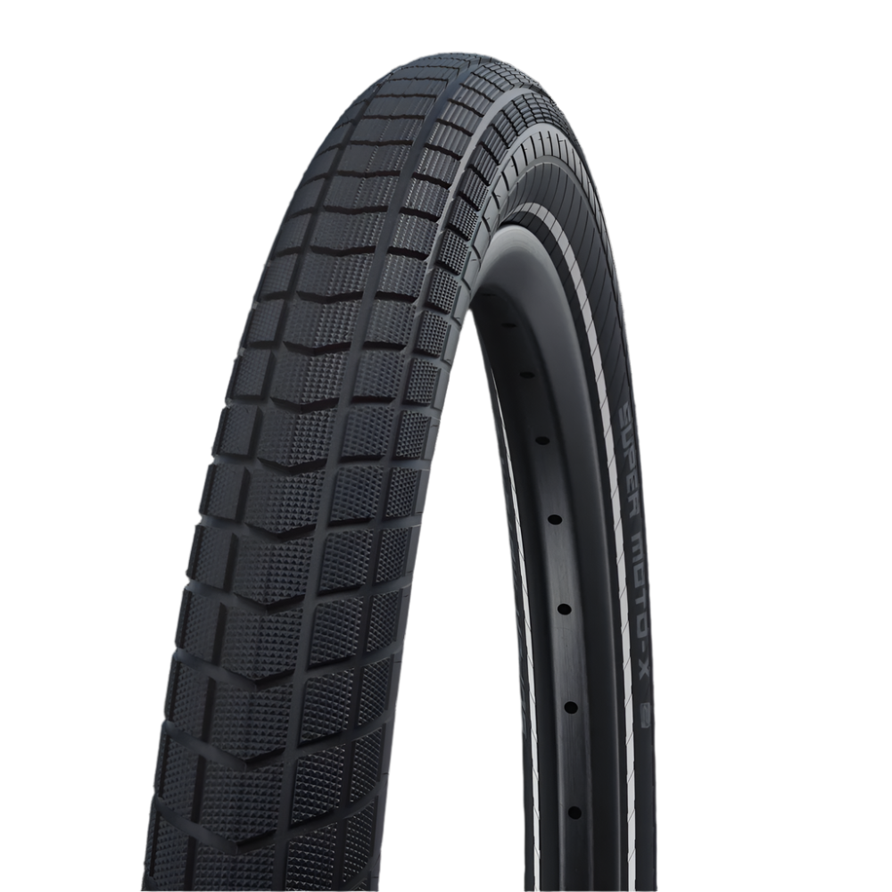 Schwalbe Super Moto X 27.5x2.40" Double Defense GreenGuard Addix Performance Reflective wall E-50 Tyre