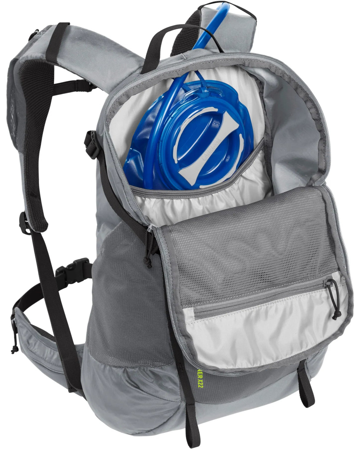 Camelbak Rim Runner X22 2L Hydration Pack Grey Flannel/Lime Punch