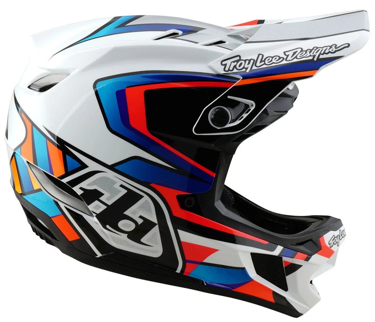 Troy Lee Designs D4 AS COMPOSITE HELMET FRAMES WHITE / SILVER