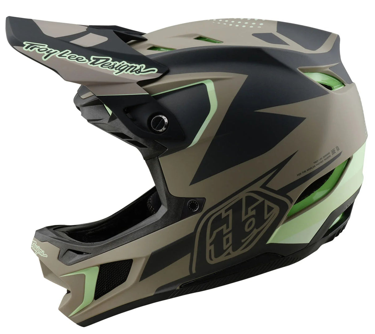 Troy Lee Designs D4 AS COMPOSITE HELMET OPTIC TIMBER