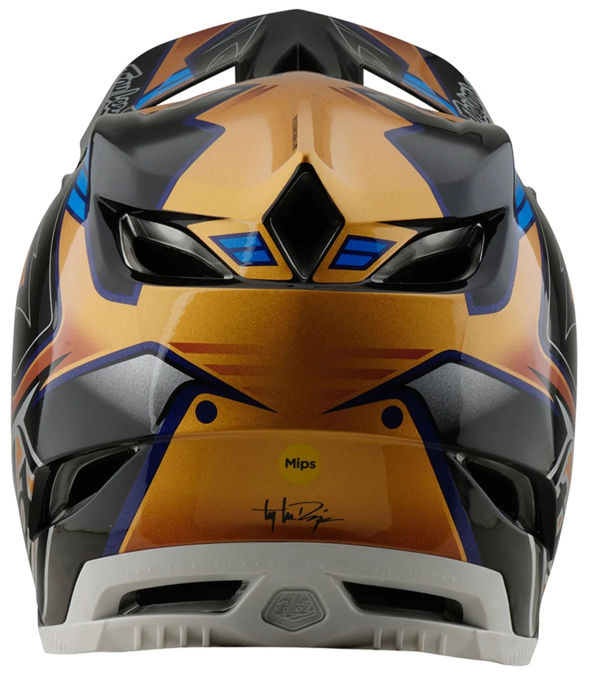 Troy Lee Designs D4 AS COMPOSITE HELMET ROYALTY BLACK / GOLD