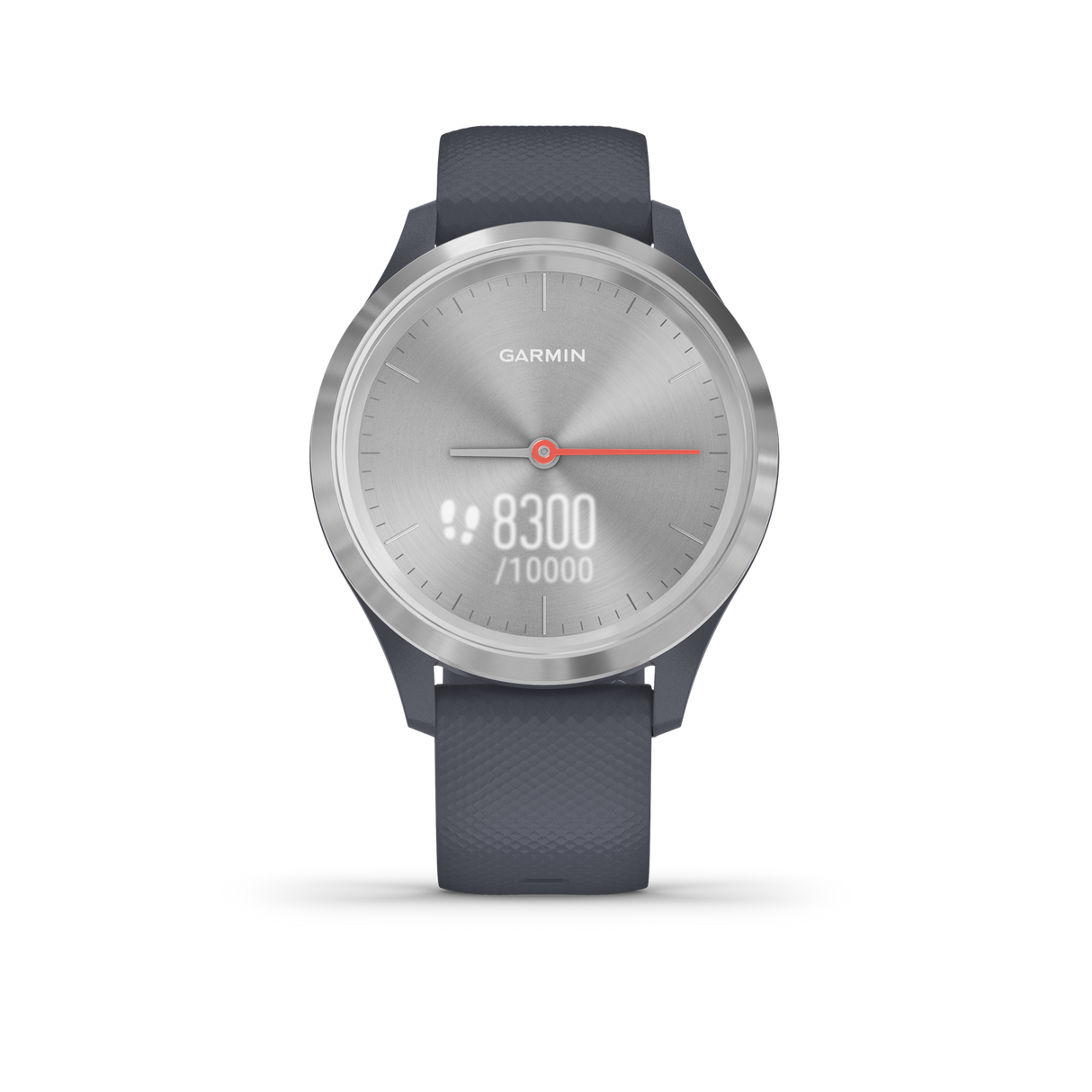 Garmin vivomove 3S Silver Bezel w/Granite Blue Case (Stainless Steel)